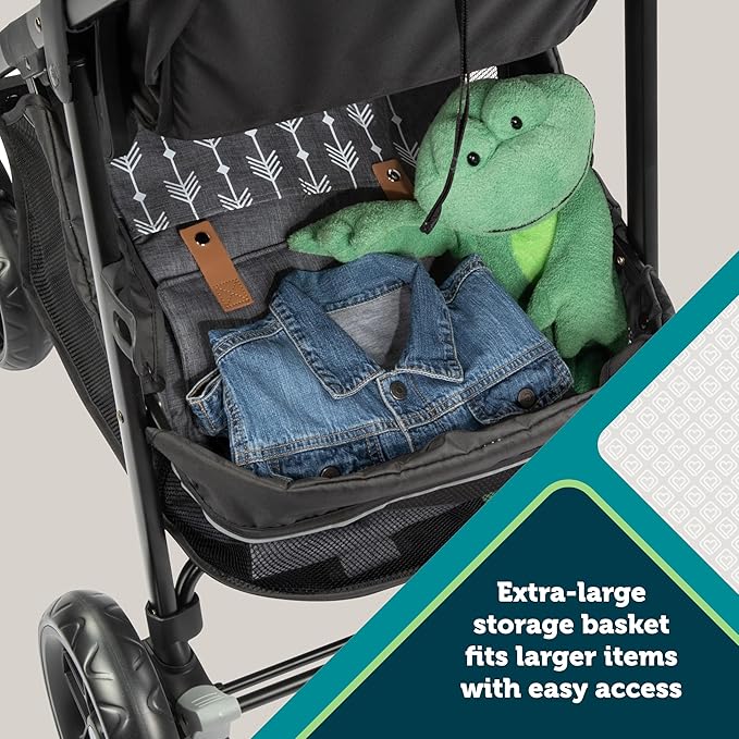 Safety 1st Grow and Go Flex 8-in-1 Car Seat Stroller Combo, Baby Stroller Travel Systems for Infants 4-30 lbs, Stroller and Carseat Combo Set, Night Rider