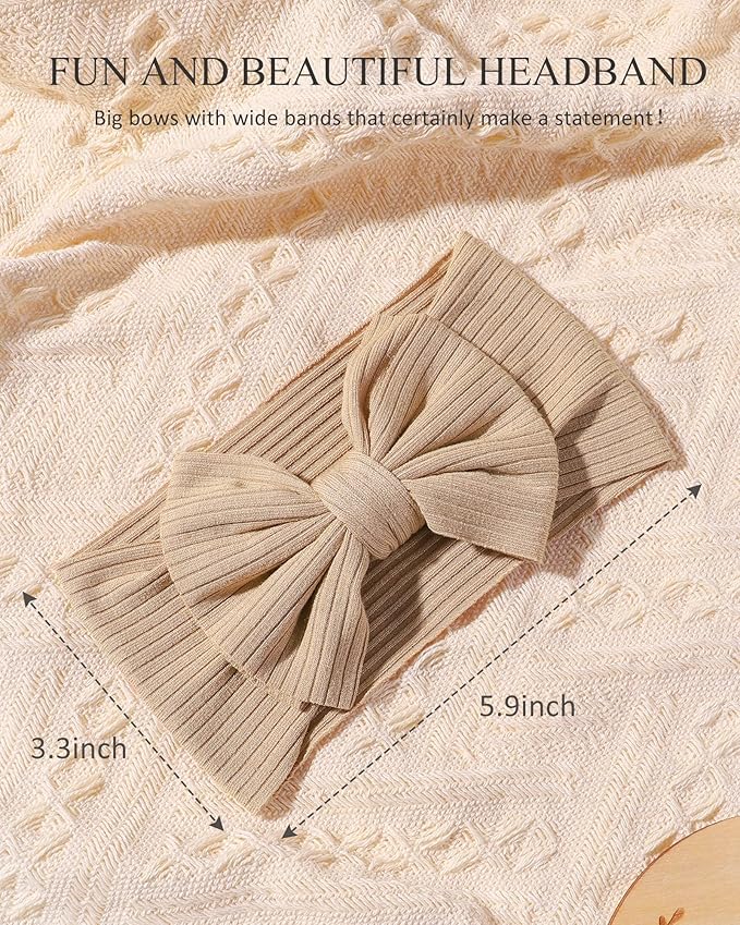 jollybows 15 PCS Baby Girls Headbands with Bows Handmade Hair Accessories Stretchy Hairbands for Newborn Infant Toddler