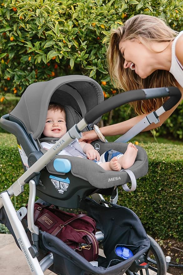 MESA Infant Car Seat - JORDAN (charcoal mélange|merino wool) + MESA Base, 1 Count (Pack of 1)