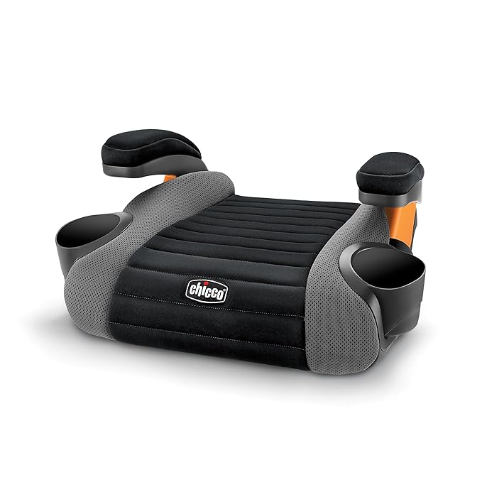 Chicco GoFit Backless Booster Car Seat Without Latch Attachment, Travel Booster Seat for Car, Portable Car Booster Seat for Children 40-110 lbs., Shark/Black/Grey