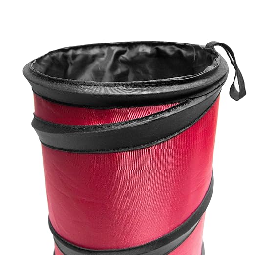 FH Group FH1120 Collapsible Trash Can (Red) Small with Gift - Universal Fit