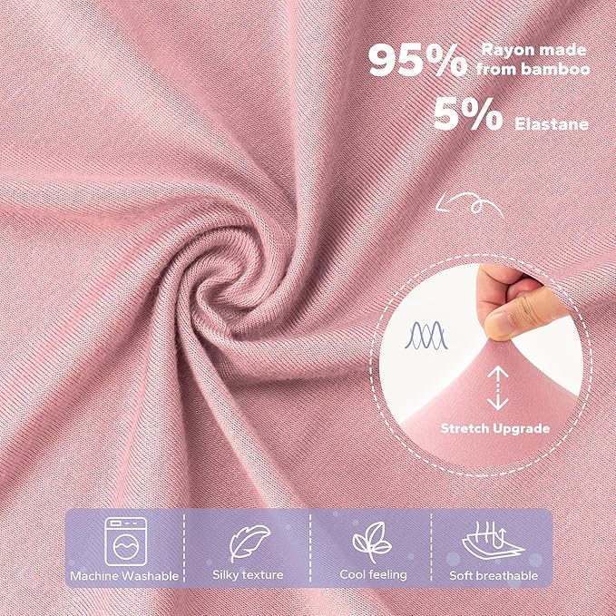 FUNUPUP Rayon Derived from Bamboo Baby Lounger Cover Compatible with Snuggle Me Lounger, Infant Lounger Pillow Cover for Newborn, Removable Elastic Newborn Lounger Cover,Cover Only,Pink