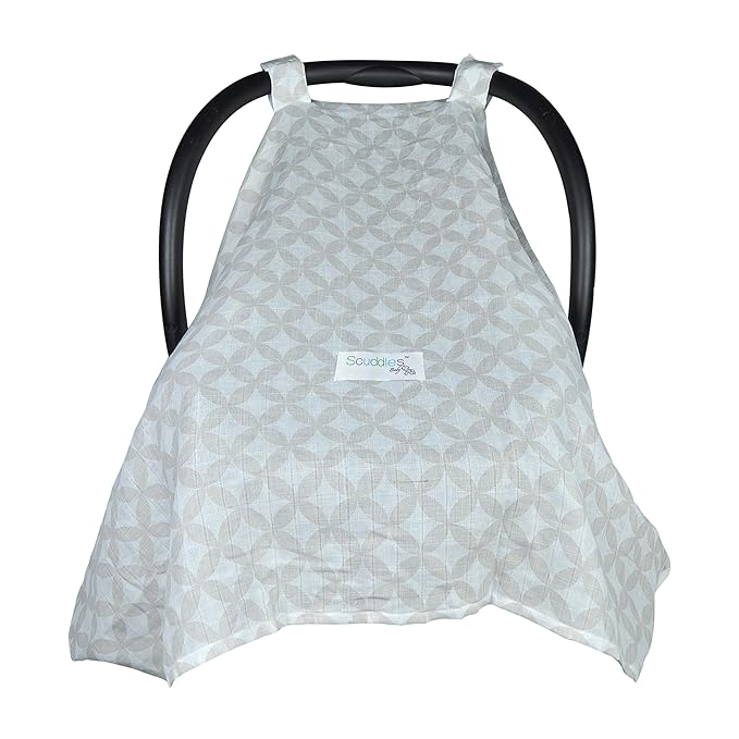 Scuddles Baby Car Seat Covers & Canopy - Sun Safety Blocker for Babies and Infant, Unisex Designs