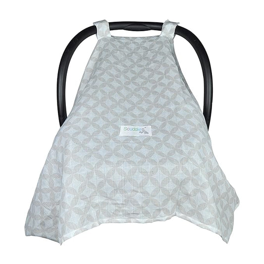 Scuddles Baby Car Seat Covers & Canopy - Sun Safety Blocker for Babies and Infant, Unisex Designs