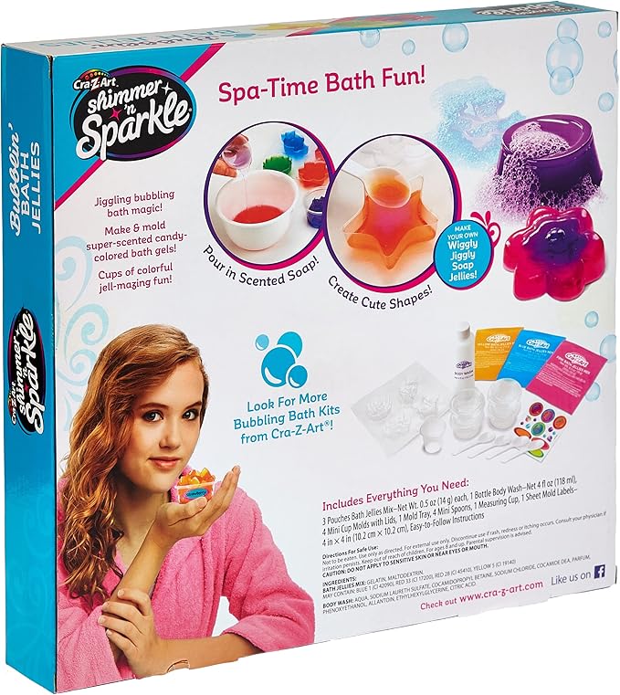Shimmer and Sparkle Make Your Own Bubblin Bath Geleez