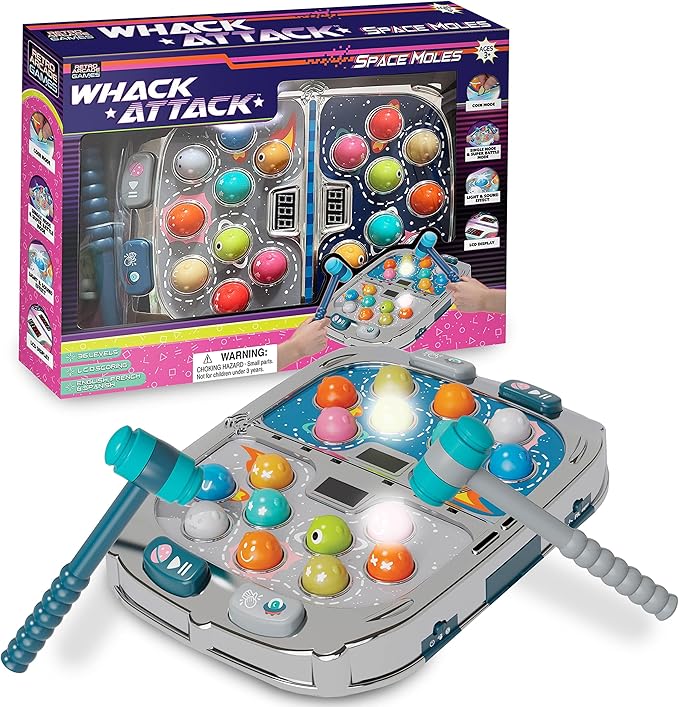 Nature Bound Whack Attack – The Light and Sound Game - Interactive Educational Toys for Toddlers & Kids, Pounding Toy for 3 4 5 6 7 8+ Year Old Boys/Girls, with Multi-Player Mode