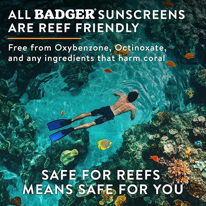 Badger Mineral Baby Sunscreen Cream SPF 40, 98% Organic Toddler Sunscreen with Zinc Oxide, Broad Spectrum, Reef Safe, Water Resistant, Pediatrician Tested Baby Sunblock, 2.9 fl oz, 2-Pack