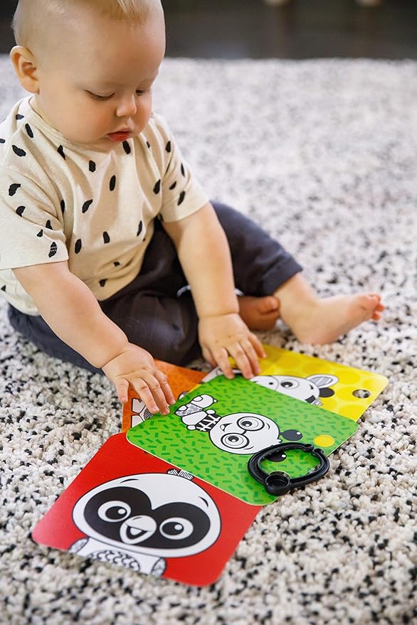 Baby Einstein Flip for Art High Contrast Floor Activity Mirror with Take Along Cards, Tummy Time Play, Newborn+