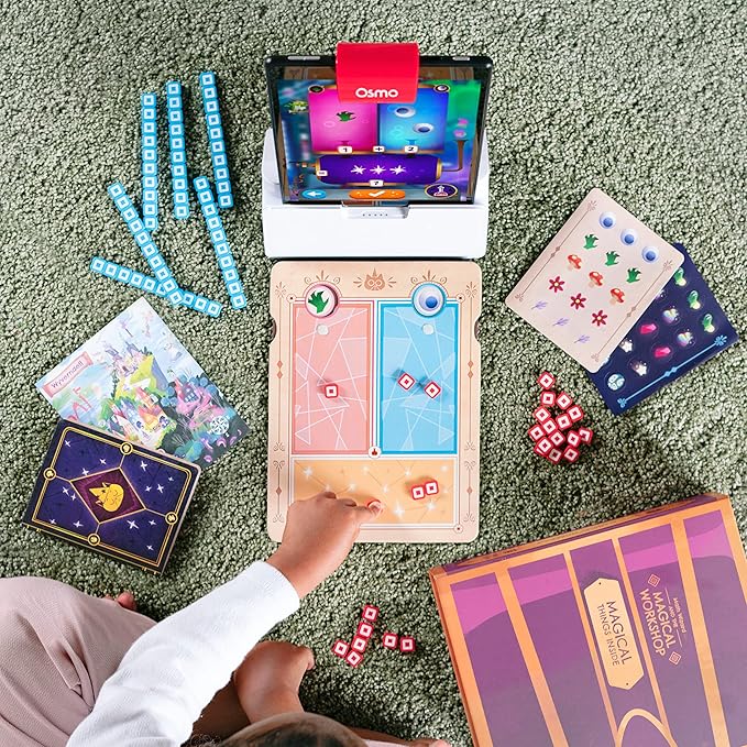 Osmo - Math Wizard and the Magical Workshop for iPad - Ages 6-8/Grades 1-2 -Addition & Subtraction-Curriculum-Inspired-STEM Toy Gifts for Kids,Boy & Girl-Ages 6 7 8 (Osmo Base Required)