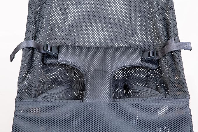 Childhome Evolux Baby Bouncer Mesh Fabric Seat Cover, Baby Lounger Cover, Lightweight Breathable Mesh Fabric, Replacement Baby Bouncer Seat Cover (Anthracite)