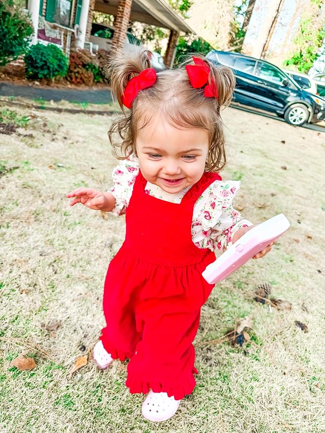CÉLLOT 40pcs 3.5 inch Hair Bows for Girls Grosgrain Ribbon Toddler Hair Bows Alligator Clips for Baby Girls Kids Teens Back to School Hair Accessories in Pairs
