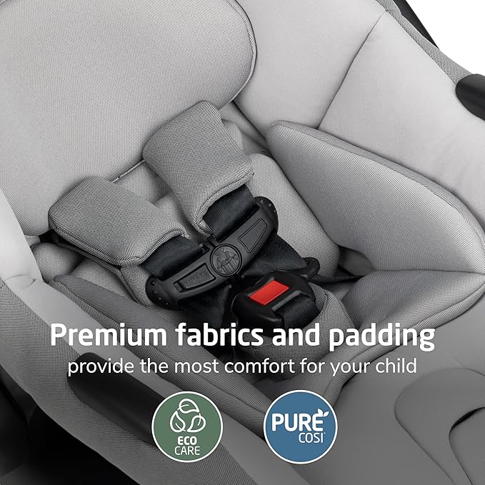 Maxi-Cosi Mico Pro Baby Infant Car Seat, Ventilated Chair Design, Soft Headrest Pad, Easy-Install Latch, Adjustable Belt Guide, 3-Position Base, Stroller-Ready, Fits 4-30 lbs, up to 32 in, SeaDrift