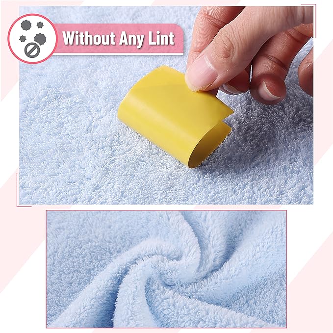 Slick Baby Washcloths - 10"x10", 12 Pack, Soft, Colorful Wash Clothes for Newborns & Infants