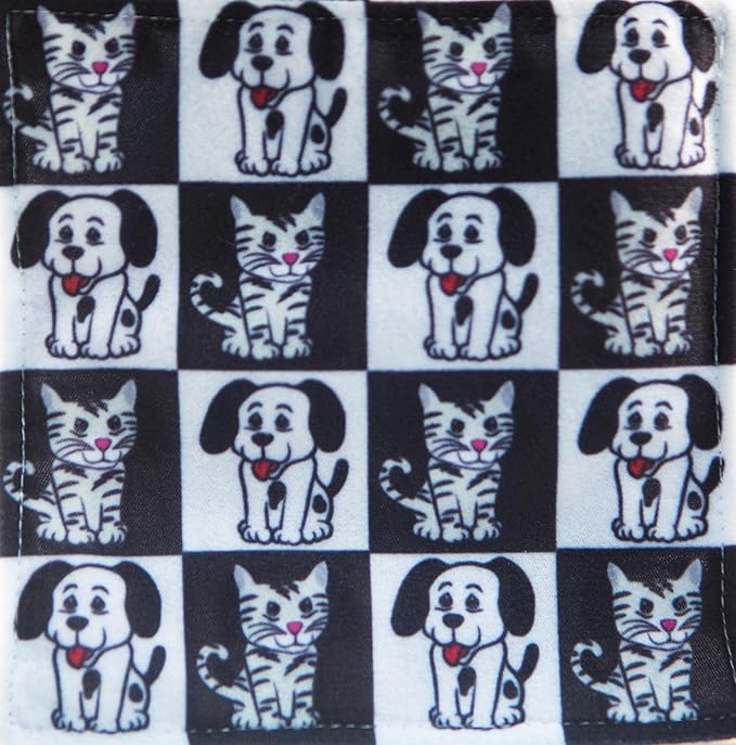 Baby Paper – 2 Pack of Crinkly, Sensory Toys, Black & White Stripe, Dog/Cat