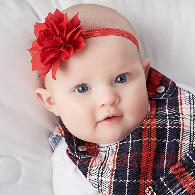 My Lello Petal Flower Headbands Baby - Girls - Toddler Stretchy Elastic Pair