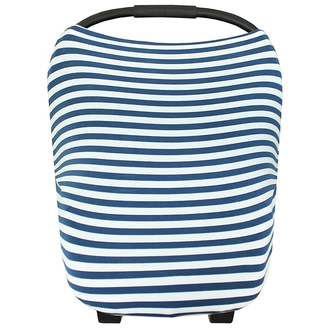 Copper Pearl Baby Car Seat Cover Canopy and Nursing Cover Multi-Use Stretchy 5 in 1 Gift The Sailor