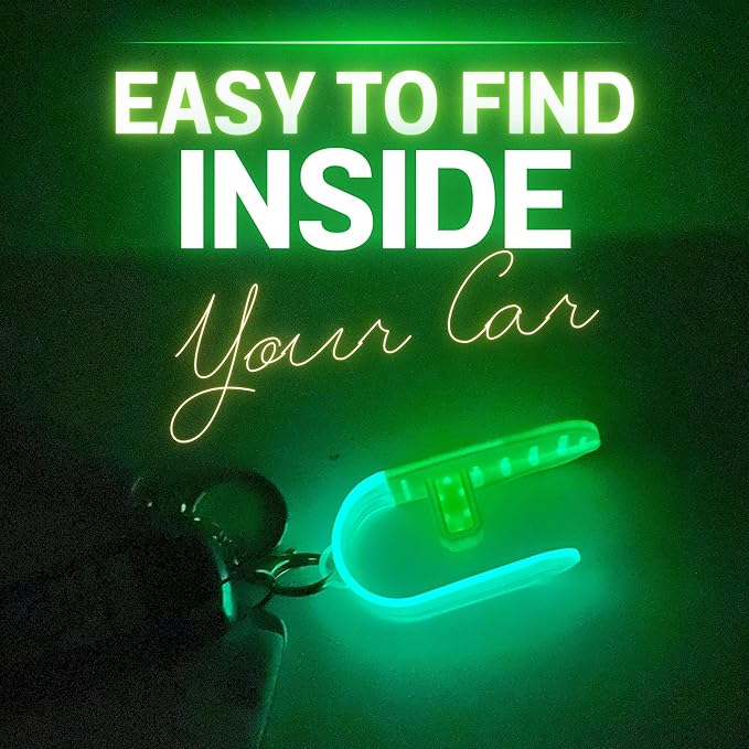 UnbuckleMe Car Seat Buckle Release Tool - New 2024 Glow in the Dark - Easy Opener Aid for Arthritis, Long Nails, Older Kids - Button pusher for infant, toddler car seats - As Seen on Shark Tank (1 Pk)