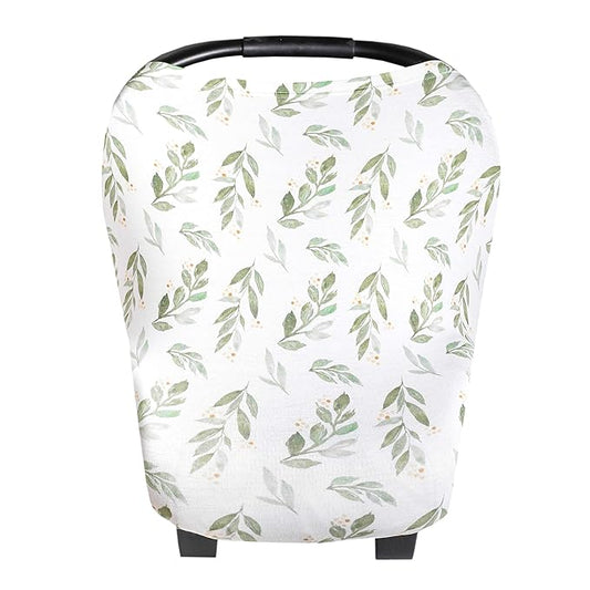 Copper Pearl Multi-Use Cover: Car Seat & Stroller Cover - Sun Protection, All-Season, Stylish Designs - Fern