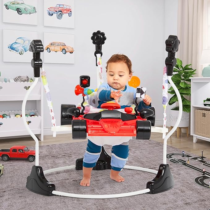 Dream On Me, Champ Activity Center & Jumper, Red