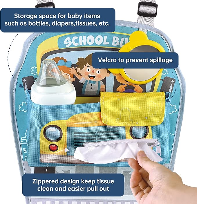 Caterbee Baby car seat Toys with Steering Wheel Center for Long Journeys (Car)