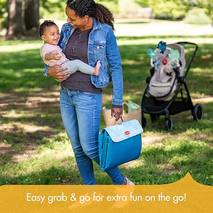 Tiny Love Outdoor Picnic Mat, XL Space Offers Plenty of Room for Play and bonding, Treasure The Ocean