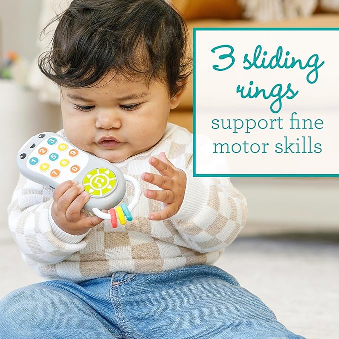 Infantino Music & Light Pretend Remote Control - Fine Motor Skills with Melodies & Sounds for Infants & Toddlers, 6M+