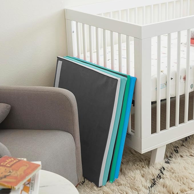 ECR4Kids SoftZone Quad Fold-N-Go Activity Mat, Folding Playmat, Contemporary