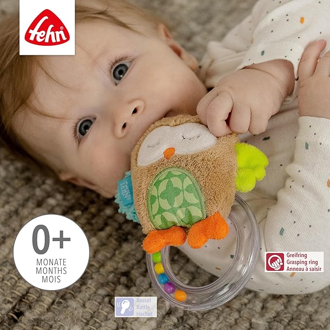 Fehn Sleeping Forest Collection Owl Rattle Ring