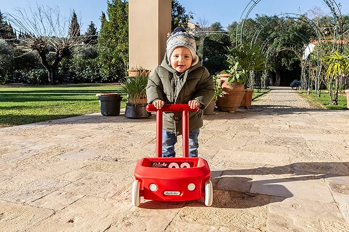 Italtrike Roberto Baby Walker, Push & Pull Baby Toy, Learning to Walk, Toddlers, Safety Brake, Storage Compartment, Speed Control, Indoors & Outdoors Use - Ages 10 Months + - Made in Italy