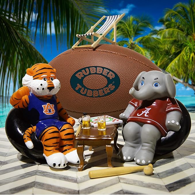 Alabama Crimson Tide (Big Al) Collegiate Bathtub Toys - Officially Licensed NCAA Team Mascots, Authentic Sports Memorabilia, Novelty Rubber Ducks (University of Alabama)