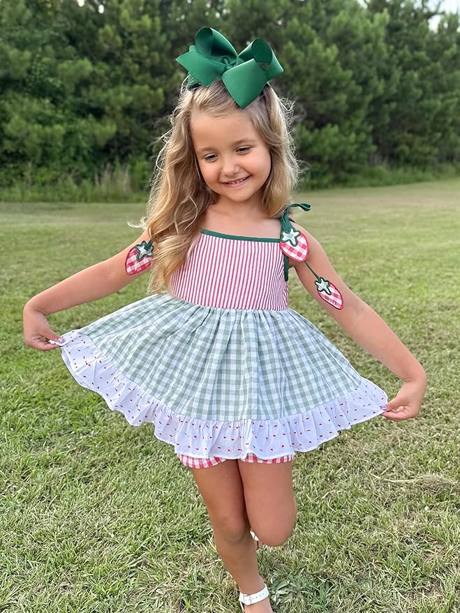 Wee Ones Girls' Classic Grosgrain Hair Bows with Plain Wrap Center, No-Slip Hair Clip, Handmade, Forest Green, Mini King