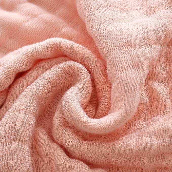 MUKIN Baby Washcloths, Soft Absorbent Cotton Burp Cloths, Burping Cloth for Newborn Sensitive Skin,12x12 inches, 6 Pack (Pink,White,Yellow)