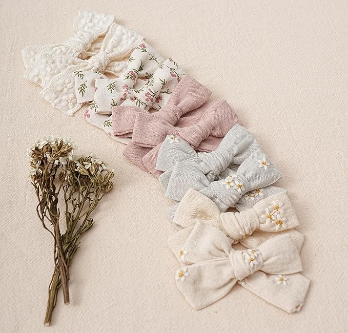 Hair Bows Clips for Girls,20 Pack Handmade Hair Accessories Barrettes Alligator Clips for Baby Toddler Infant School Gifts