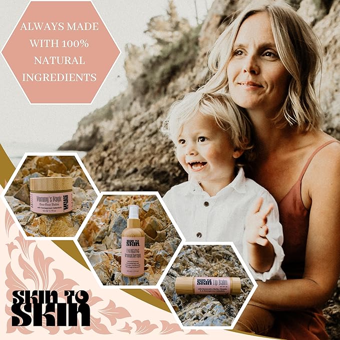 Skin to Skin Diaper Balm 50 ml - Plant Based Organic Baby Butt Balm with Calendula and Beeswax - Gentle Diaper Rash Preventative and Care for Your Little One's Delicate Skin