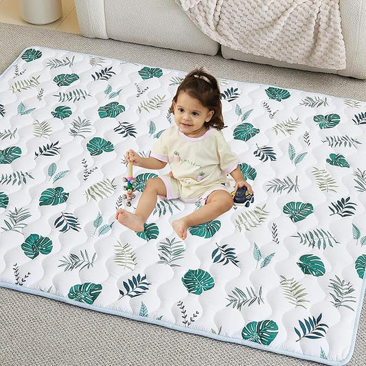 Baby Play Mat, Extra Large&Thick Baby Mat for Floor, Foldable Padded Floor Mat for Baby