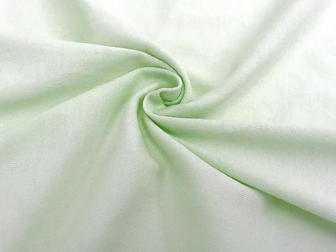 American Baby Company 2 Pack 100% Natural Cotton Fitted Pack and Play Sheets 39" x 27" - Soft & Breathable Pack N Play Sheets for Playard & Mini Crib Mattress, Celery, for Boys & Girls