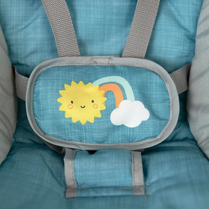 Ingenuity: ity by Ingenuity Sun Valley Canopy Portable Swing - Canopy, 2 Toys, 2-Position Seat Recline, Unisex, for Ages 0-9 Months, Grey