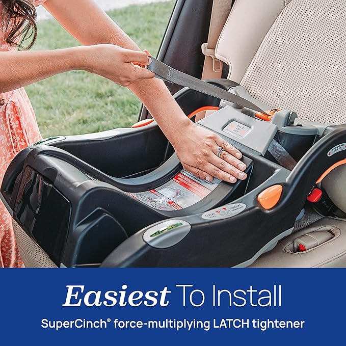 Chicco KeyFit Infant Car Seat Base, Stay-in-Car Rear-Facing Base, Anthracite/Grey