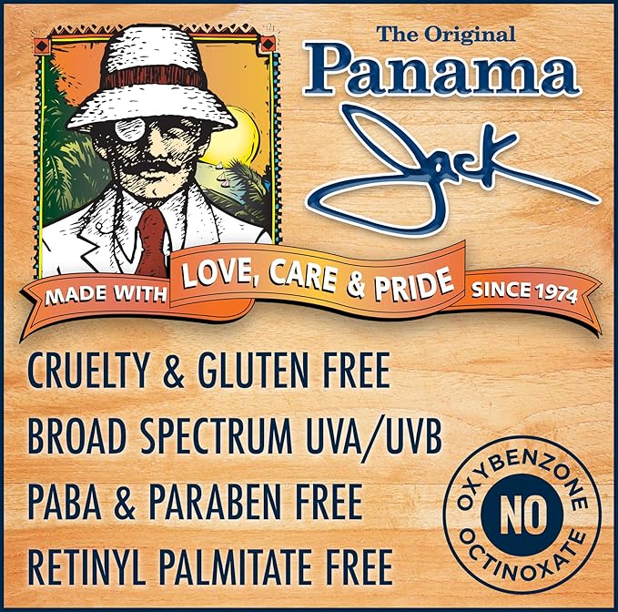 Panama Jack Baby Sunscreen Lotion - SPF 50, Broad Spectrum UVA/UVB Protection, Hypoallergenic, PABA, Paraben, Gluten & Cruelty Free, 3 FL OZ (Pack of 6)