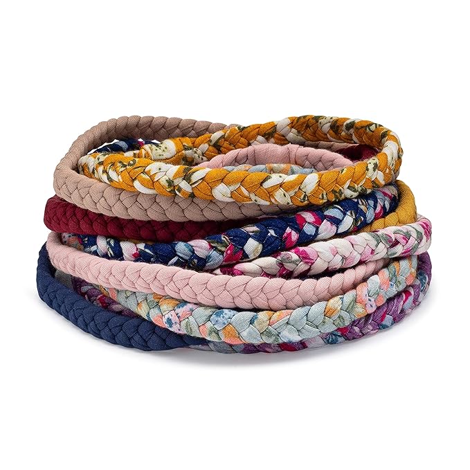 Parker Baby Co. Toddler Braided Headbands, Assorted (Pack of 10) Hair Accessories for Girls - Marigold Set