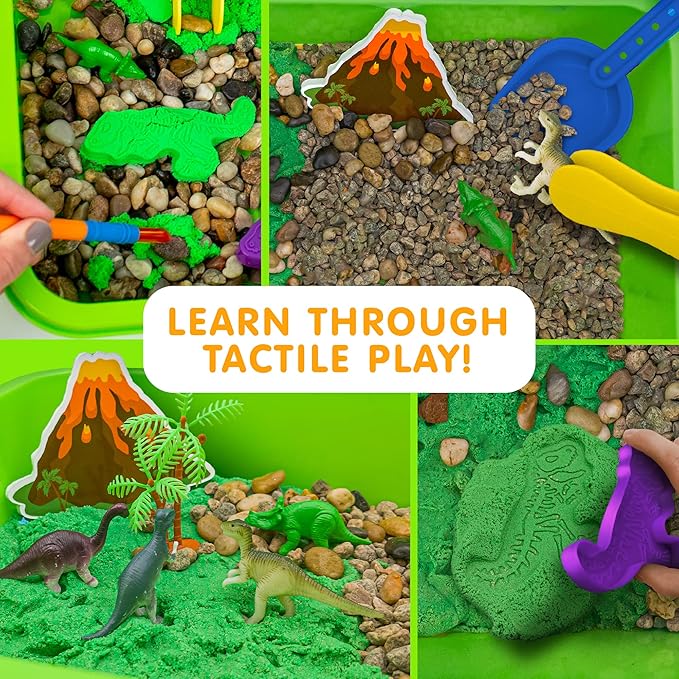 Made By Me Explore + Create Dino Galaxy Sensory Bin, Fun Sensory Bins for Toddlers 3+, All-in-One Tactile Sensory Toys & Dino-Mite Sensory Experience