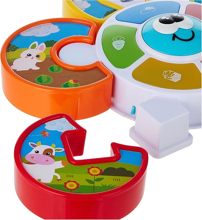 Chicco Activity Centre Game Guess The Animal, Electronic Game with Lights and Sounds, Teaches Animal Verses, Batteries Included, Age 12-36 Months, Multicoloured