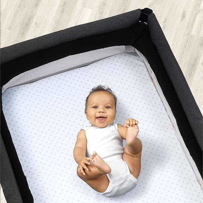 Chicco Lullaby Playard Sheets - Pink Dot 2-Pack, Pink/White
