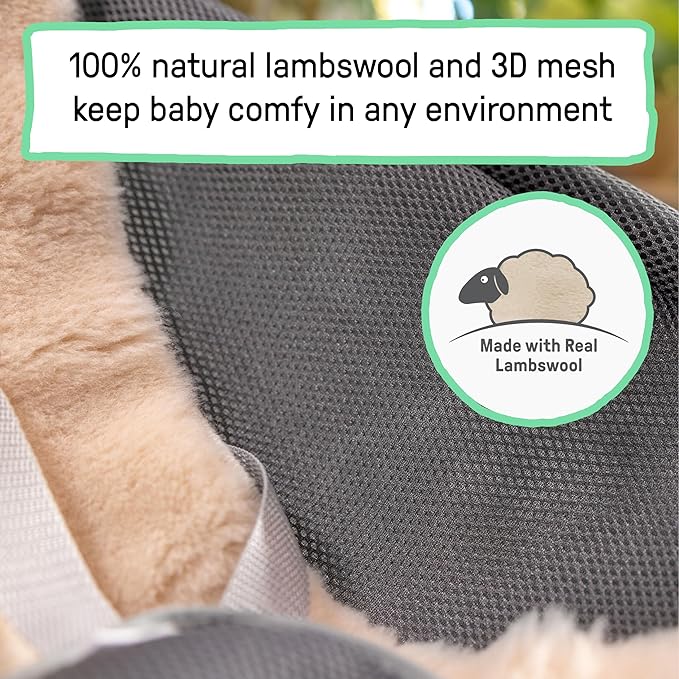 Ingenuity Every Season 2-in-1 Baby Rocker & Seat - Cooling and Warming Fabrics, Detachable Sustainable Wooden Activity Bar, Music, Vibration, for Ages 0-30 Months, Wesley (Grey)