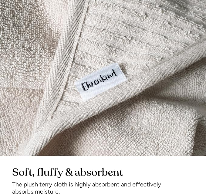 Ehrenkind® Hooded Towel, Baby Towel with Hood Made of Cuddly Soft Organic Cotton, Bath Towel in 100 x 100 cm, Light Grey, Children's Bath Towel, As Baby First Equipment Newborn or Baby Gift