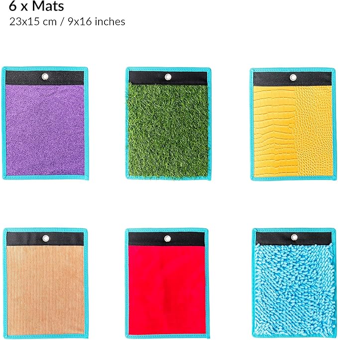 ODOXIA Sensory Mats for Autistic Children | Tiles for Kids | Wall Panel Kids | Multi-Sensory Exploration | Different Textures & Colors | Room Equipment | Tactile Play