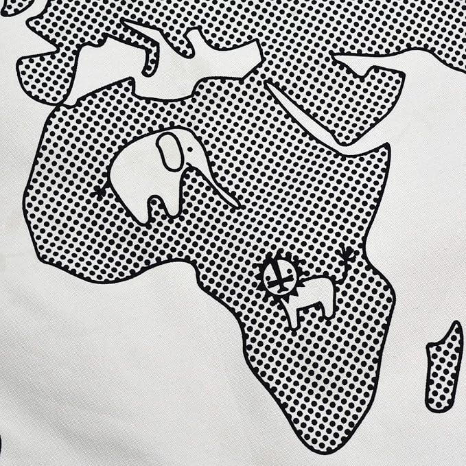 ABREEZE Adventure World Map Pattern Baby Play Mat,Crawling Mats Floor Playmat Activity Round Rug for Infant Child Kids 53 Inches