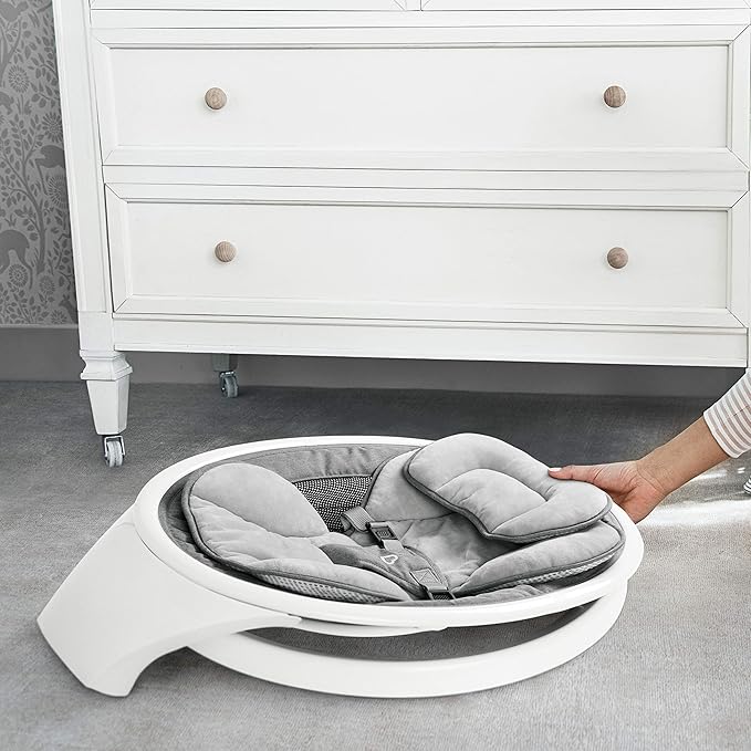 Munchkin Baby Swing with Bluetooth and Shhh… Sleep Soother White Noise Machine - Perfect for New Parents