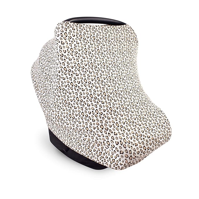 Little Treasure Unisex Baby Multi-use Car Seat Canopy, Leopard, One Size