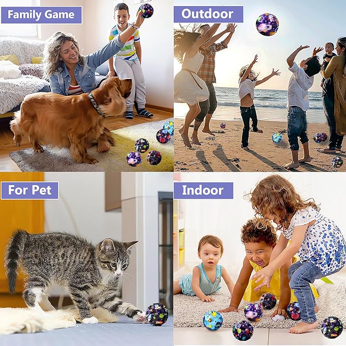Tendry Extreme High Bouncing Ball Moon Shape for Kids of All Ages, Improve Hand-Eye Coordination, Easy to Grip and Catch by Athletes as a Sport Training Balls